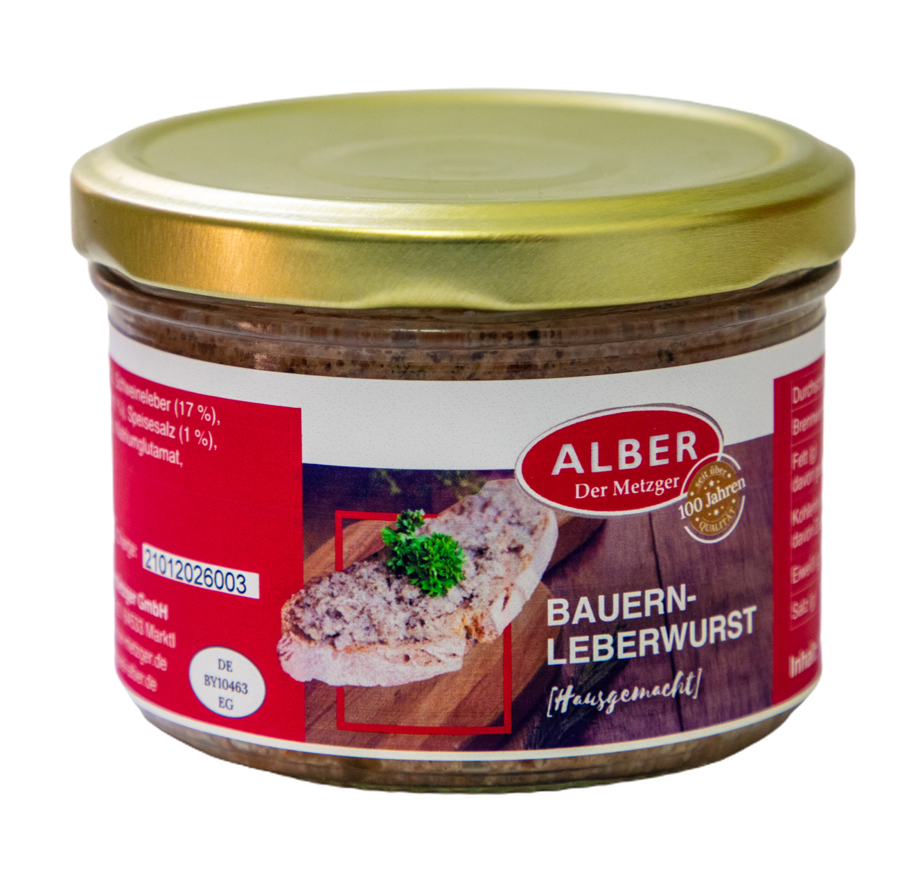 Bauernleberwurst 200g im Glas