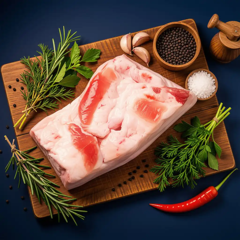 Schweine Rückenspeck roh